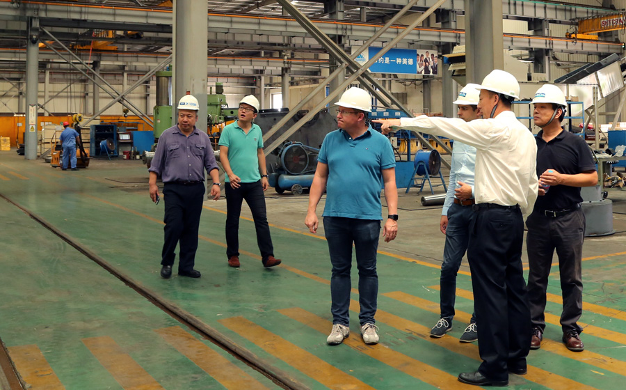 高能環(huán)境、青島合能、奧地利Thoni公司領(lǐng)導(dǎo)蒞臨山美股份考察指導(dǎo)