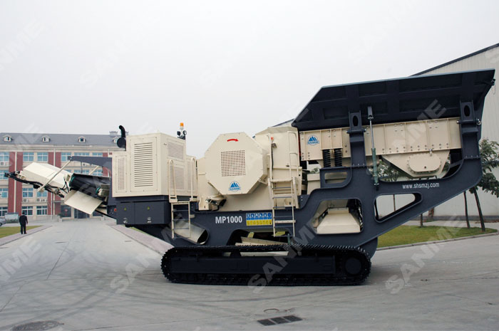 履帶式顎式移動破碎站專破堅硬、強磨蝕性物料