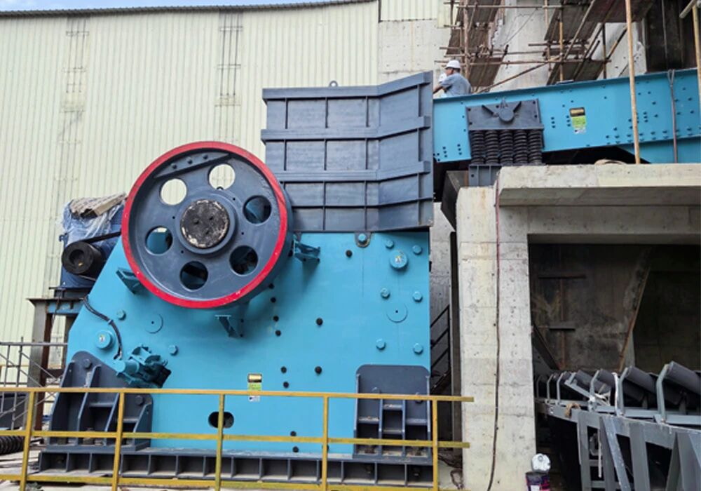 再創(chuàng)佳績！上海山美股份JC771超1800噸/小時大型顎破成功應用于柳州祥云建材技改項目